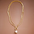 18K Gold Pvd Plated Waterproof Stainless Steel Chain Necklace