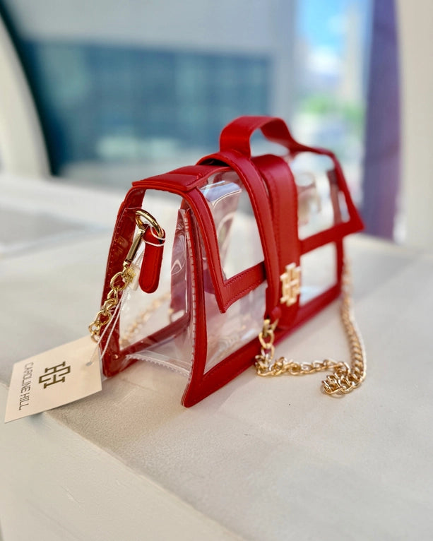 Grace Clear Bag Red