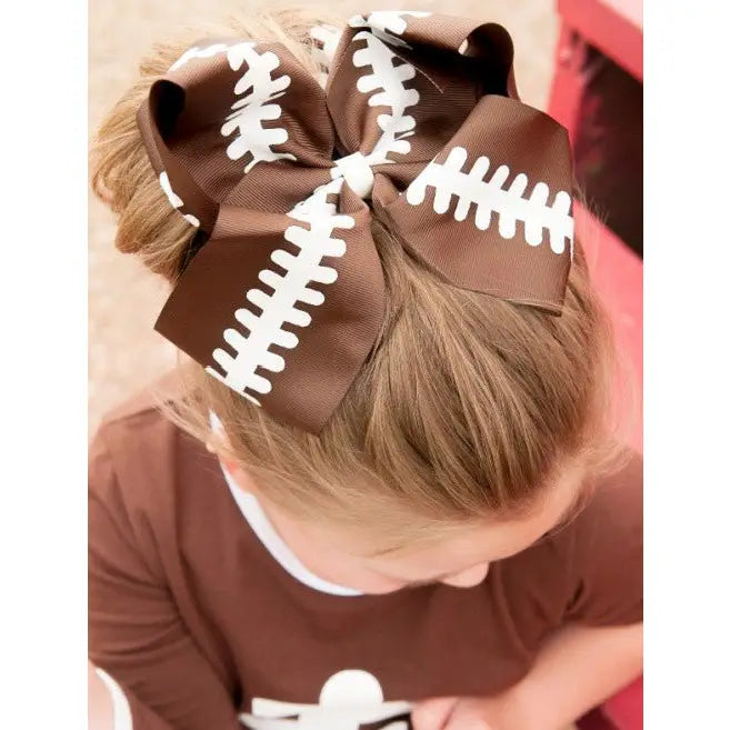 Football Texas Size Hair Bow