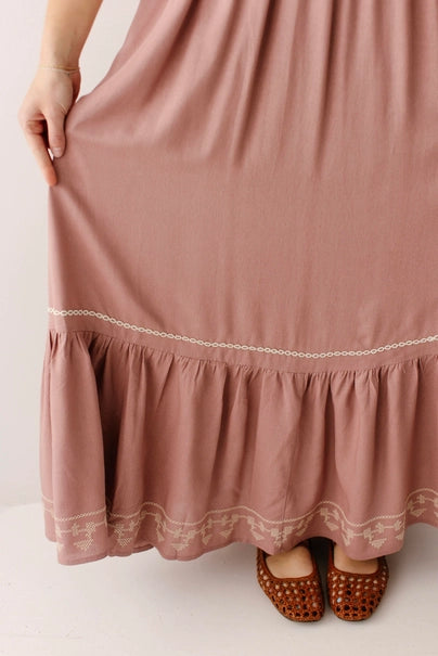 Jalene Smocked Bodice Maxi Dress