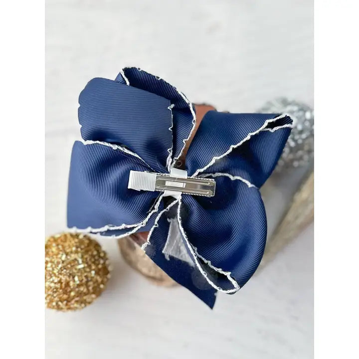 Nativity Scene Embroidered Hair Bow | Clip or Headband