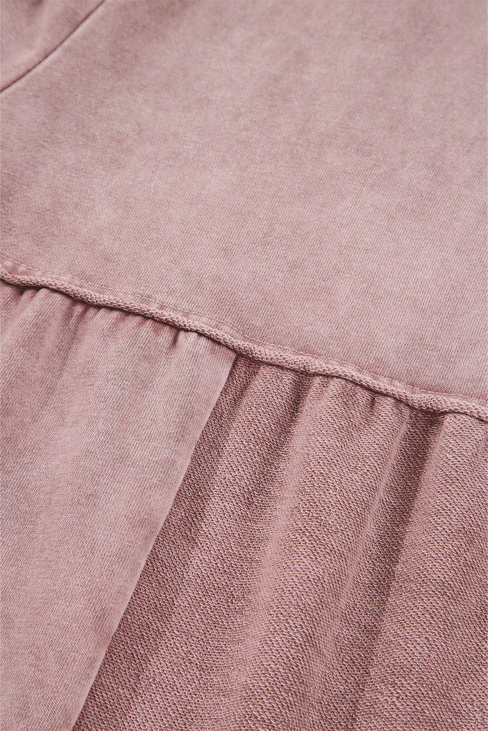 Careys Mineral Wash Tiered Wide Leg Patchwork Drawstring Pants