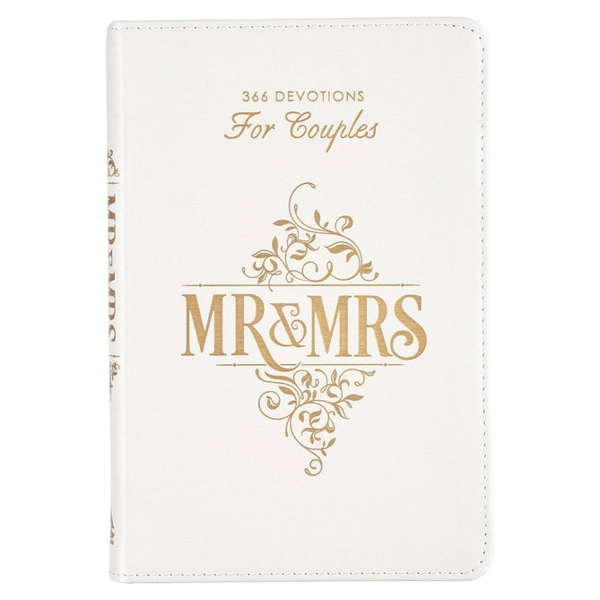 Devotional For Mr. & Mrs. White Faux Leather