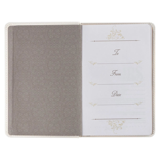 Devotional For Mr. & Mrs. White Faux Leather