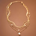 18K Gold Plated Waterproof Stainless Steel Chain Necklace