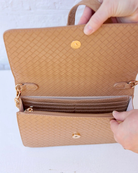 Bryn Clutch/Crossbody Natural