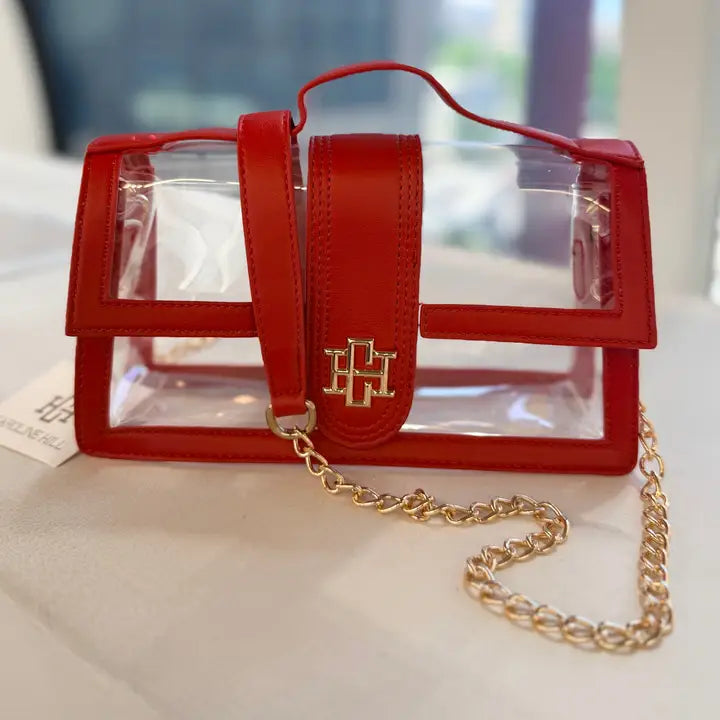 Grace Clear Bag Red