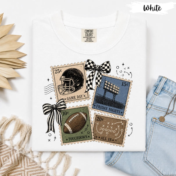 Game Day Stamps & Bows | Comfort Colors Graphic Tee