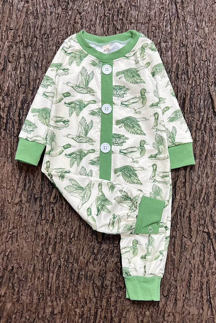 Mallard Duck Printed Printed Baby Romper
