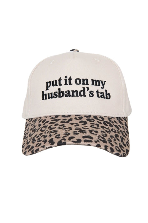 Put It On My Husband's Tab Two-Toned Vintage Hat