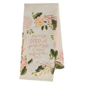 Tea Towel Pink Floral Every Good & Perfect Gift James 1:17