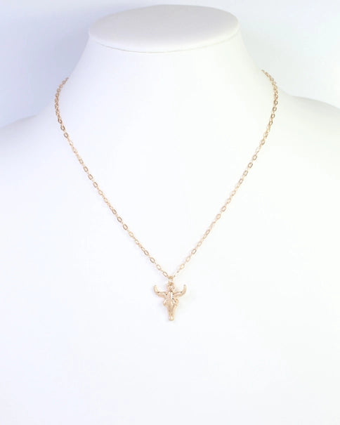 Ellison Stone Necklace Crimson White