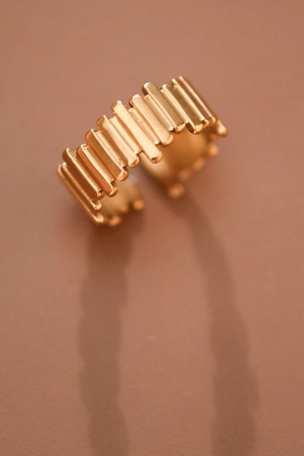 18K Gold Plated Waterproof Stainless Steel Ring