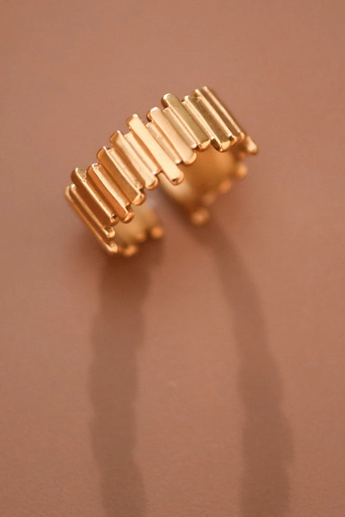 18K Gold Plated Waterproof Stainless Steel Ring