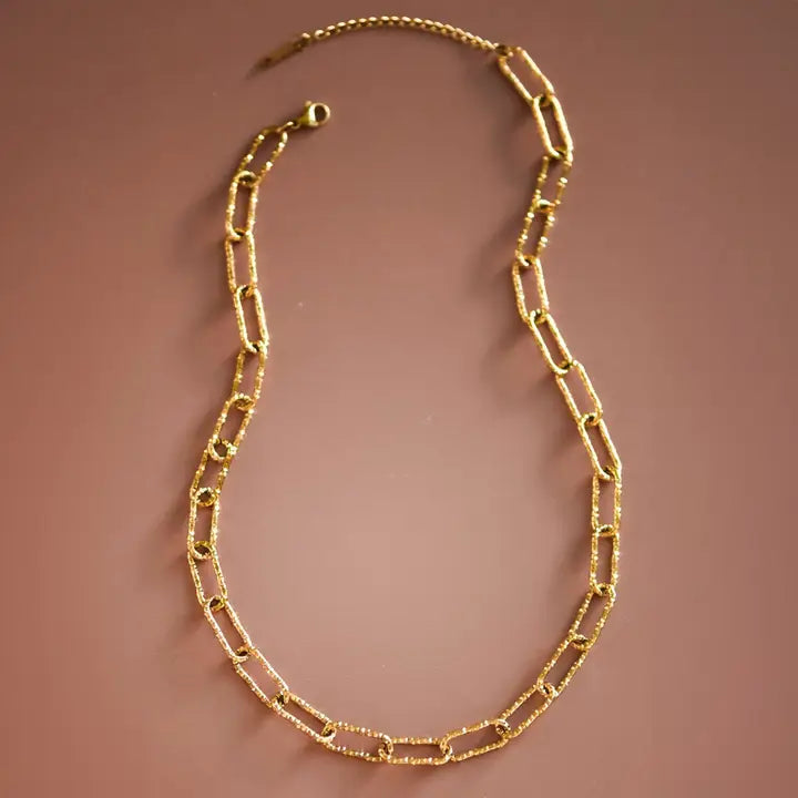Gold Plated Waterproof Stainless Steel Chain Necklace