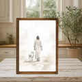 He Leads Me Framed Print