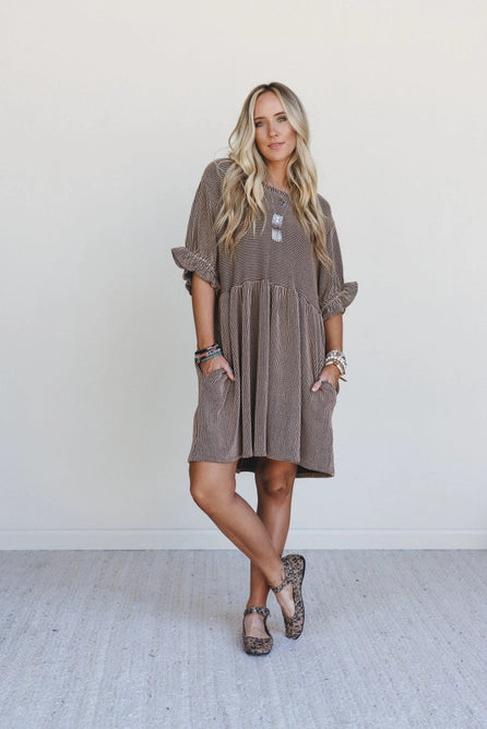 Open Sky Dress - Camel