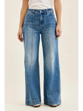Judy Blue Liza Multi Inseam Palazzo w/ Shield Pkts Md Classic Fade