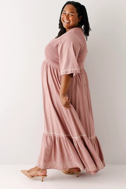 Jalene Smocked Bodice Maxi Dress